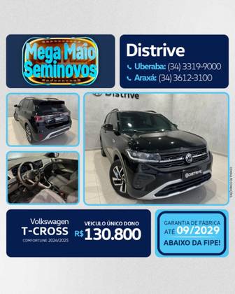 VOLKSWAGEN T-CROSS 1.0 200 TSI TOTAL FLEX COMFORTLINE AUTOMÁTICO